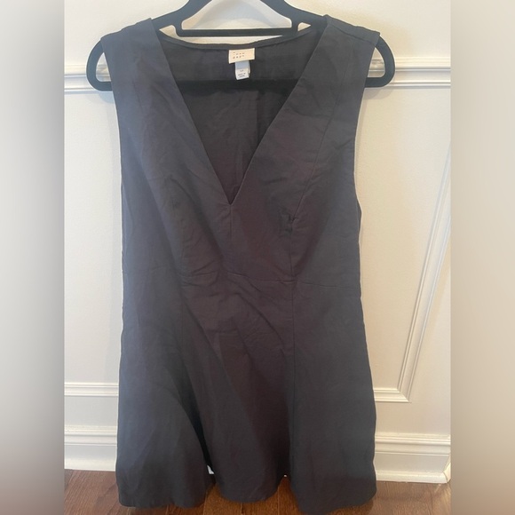 Women's Fit & Flare Mini Dress - A New Day™ Black 17 - Picture 2 of 3